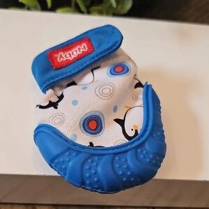 Blue Teething Mitten for Baby